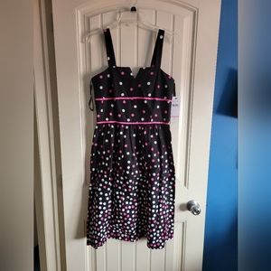 Charming Summer Strappy Polka Dot dress by Chetta B, size 10, NWT